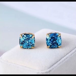 Kate Spade ♠️ Light Blue Glitter Earrings